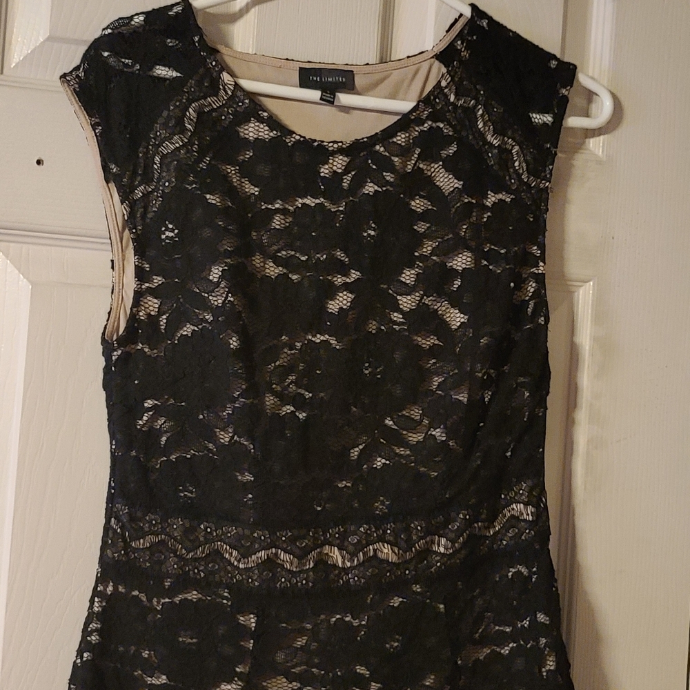 Lace two tone top